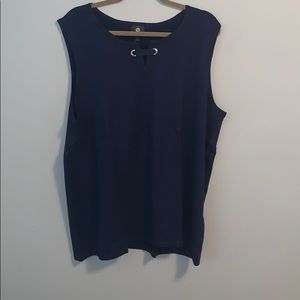 Navy Blue tank top sweater